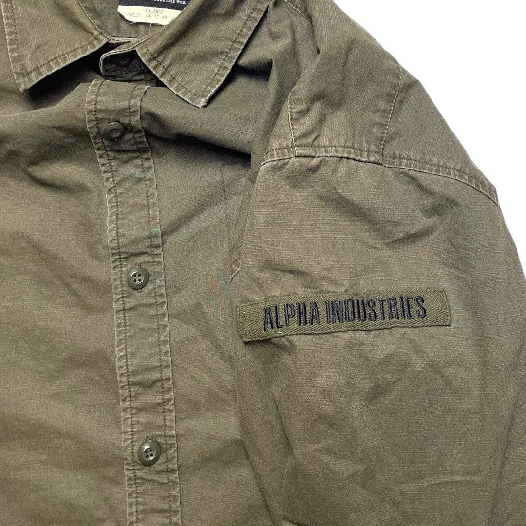 Alpha Industries × Vintage Vintage Alpha Industries Shirt Size US XXL / EU 58 / 5 - 5 Thumbnail