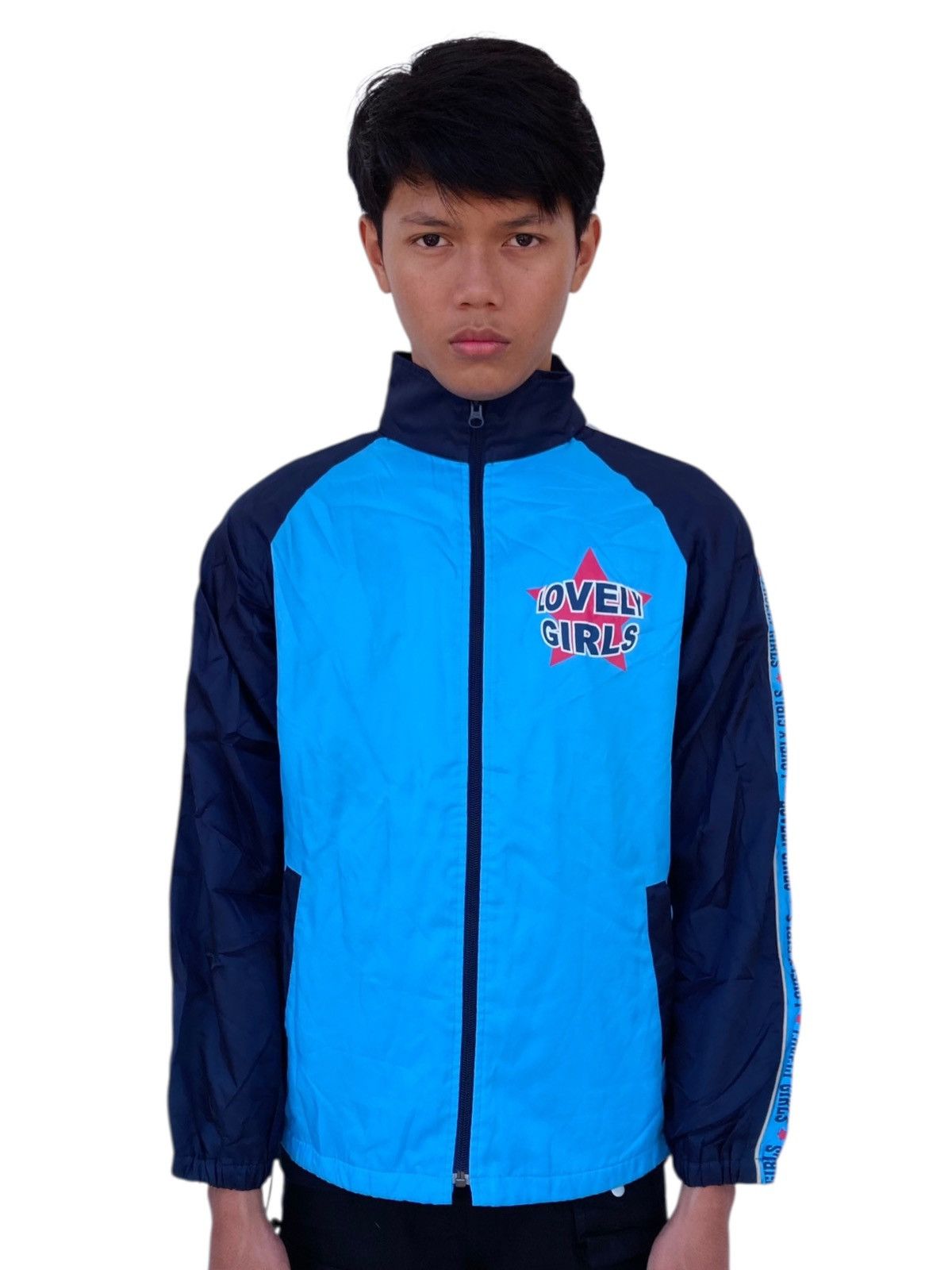 Japanese Brand 2000s Lovely Girls - 3D Graphic Lovely Girls Coach Jacket Size US M / EU 48-50 / 2 - 1 Thumbnail