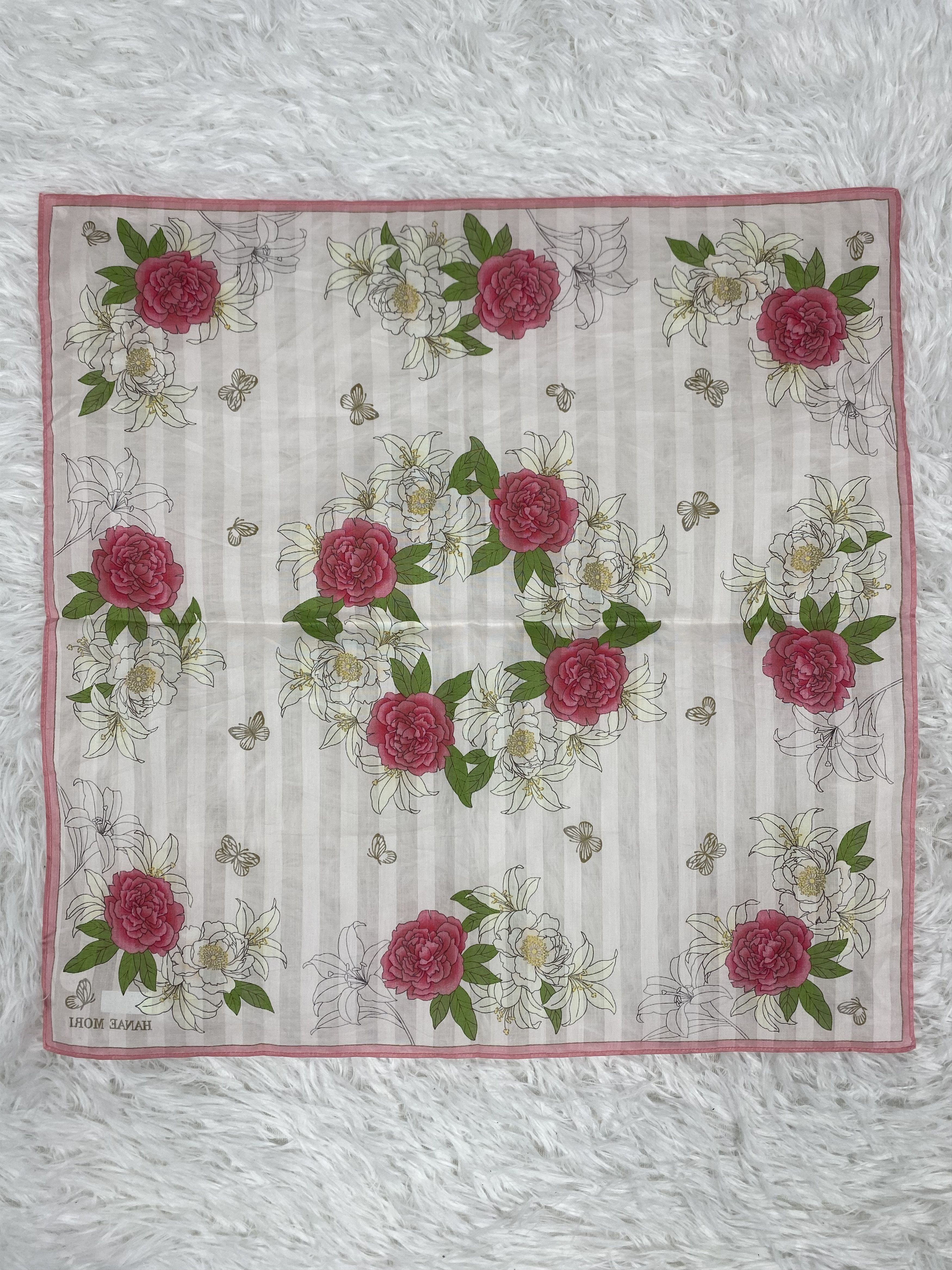 Hanae Mori Vintage Hanae Mori Handkerchief Neckerchief PH0618 Size ONE SIZE - 4 Thumbnail