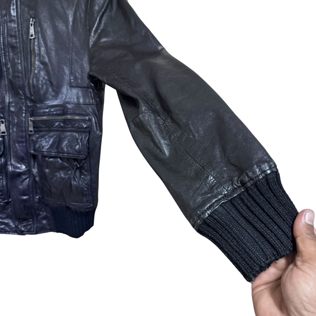 Dolce & Gabbana Vintage Dolce & Gabbana Black Leather Jacket Multipocket Size US M / EU 48-50 / 2 - 7 Thumbnail