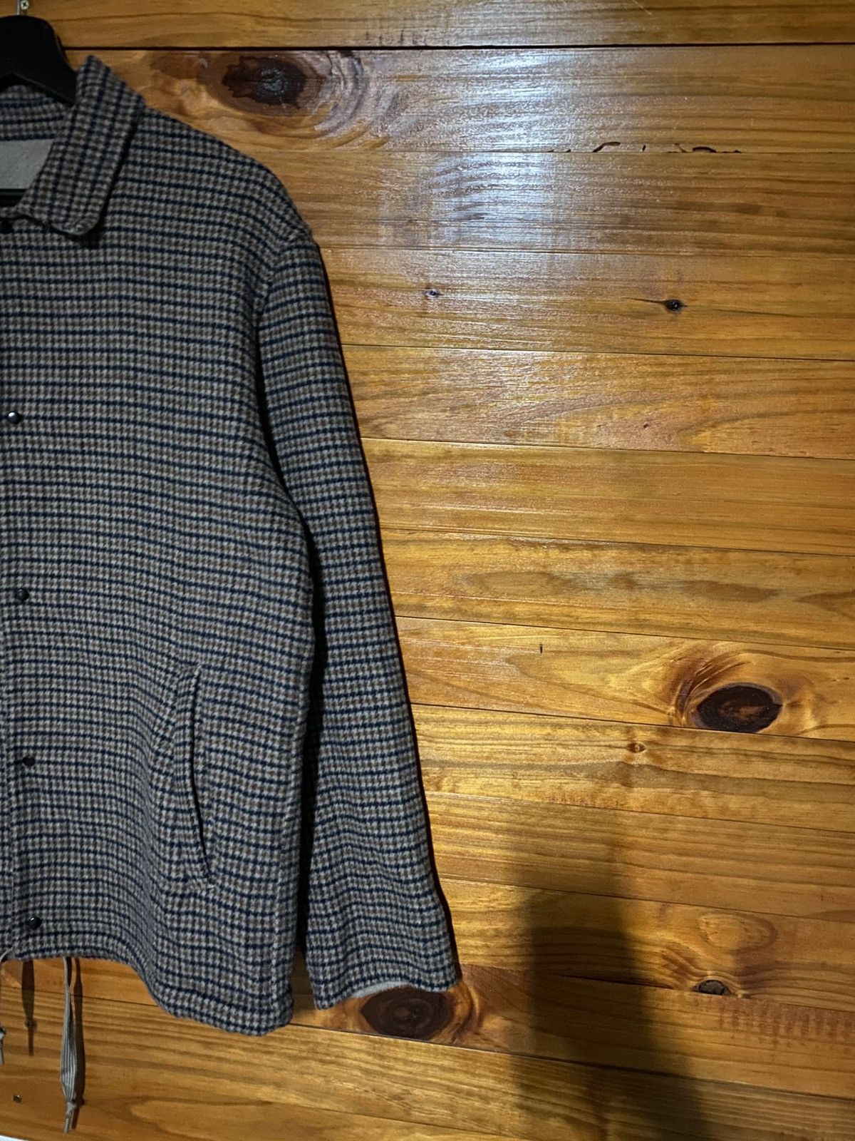 SSENSE Sense of Place by URBAN RESEARCH Checked Wool Jacket – Brown Size US M / EU 48-50 / 2 - 6 Thumbnail