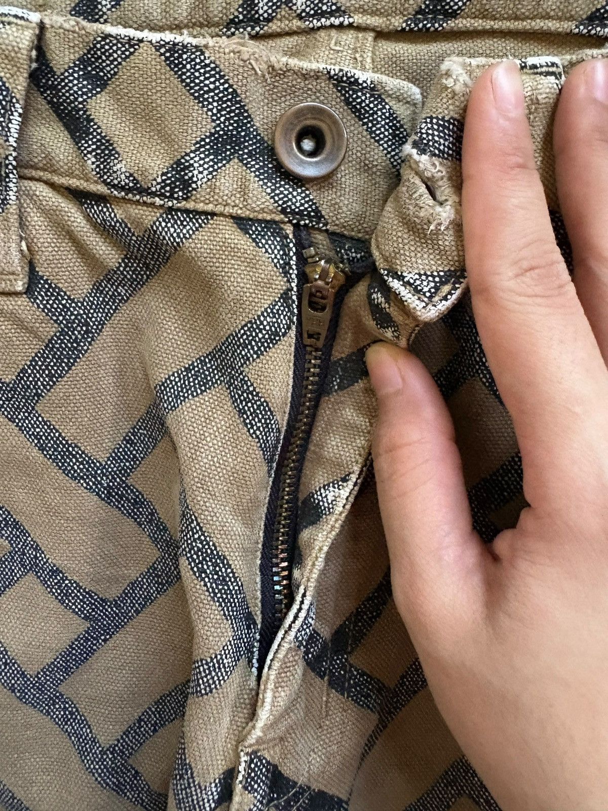Designer × Issey Miyake × Japanese Brand Vintage Japanese Brand Brown Jeans Size US 29 - 3 Thumbnail