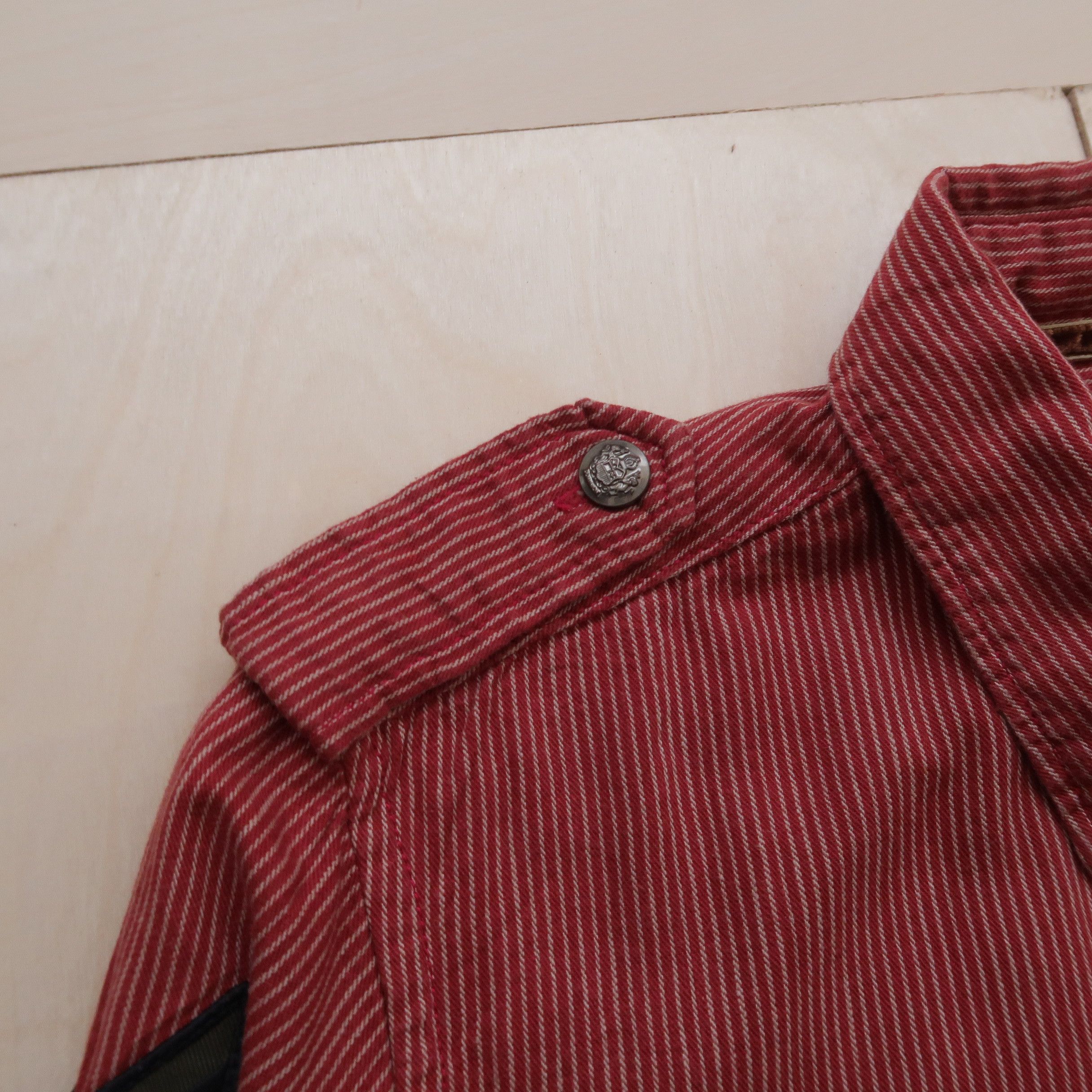 291295=Homme 291295 Homme Hickory Military Shirt Army Patch Size US M / EU 48-50 / 2 - 9 Thumbnail