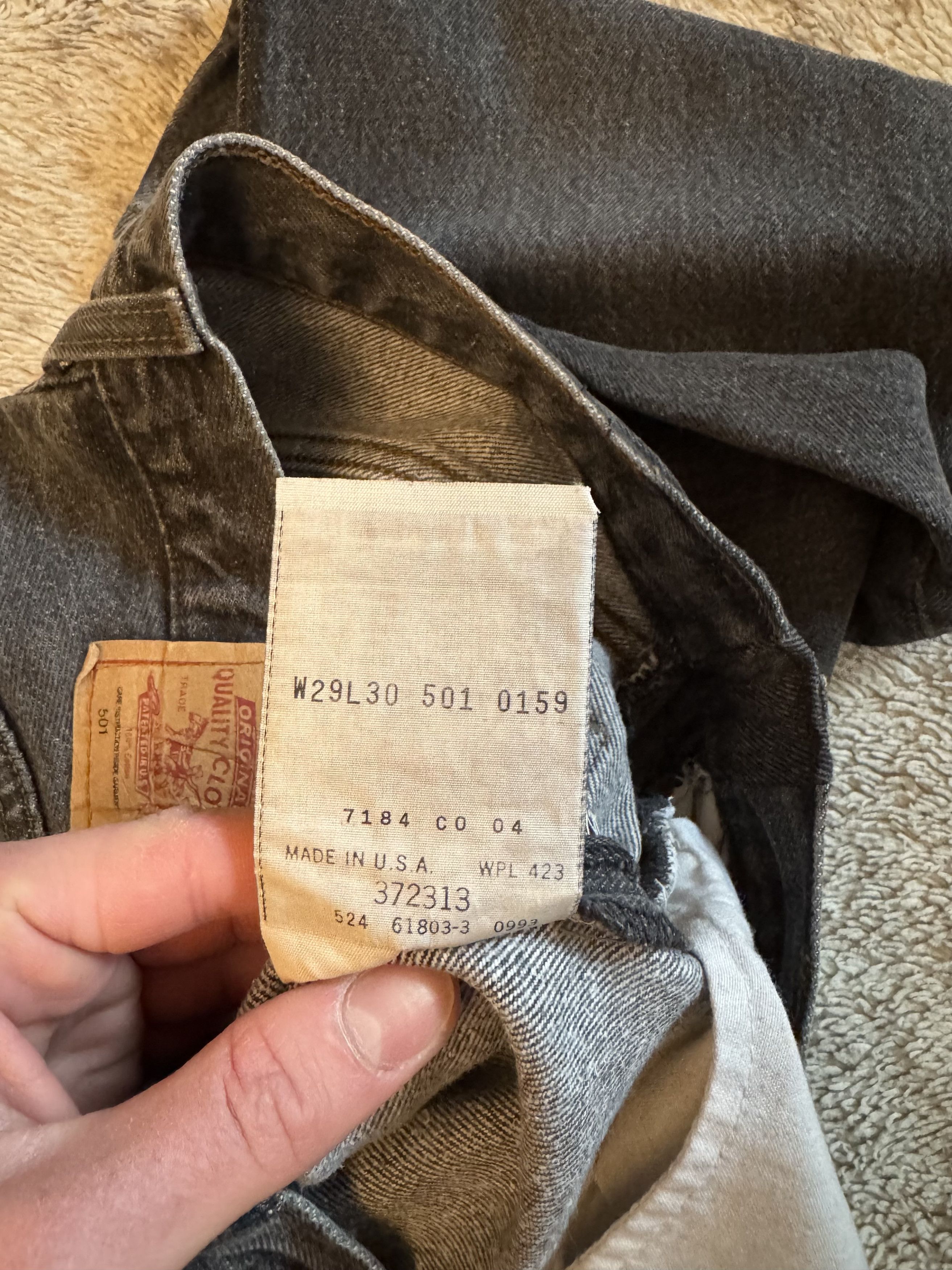 Levi's Vintage 90s Levi’s 501 Washed Denim Jeans USA Size W29 L30 Size US 29 - 8 Thumbnail