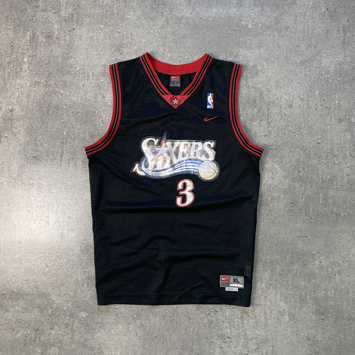 NBA Nike NBA Allen Iverson #3 Philadelphia 76ers Sixers Jersey Size US XL / EU 56 / 4 - 2 Thumbnail