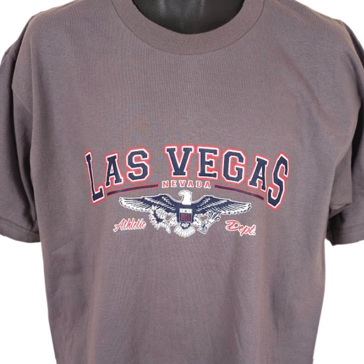 Vintage VINTAGE Union Made Las Vegas T Shirt Mens Large Gray 90s Y2K Souvenir Made In USA Size US L / EU 52-54 / 3 - 2 Thumbnail