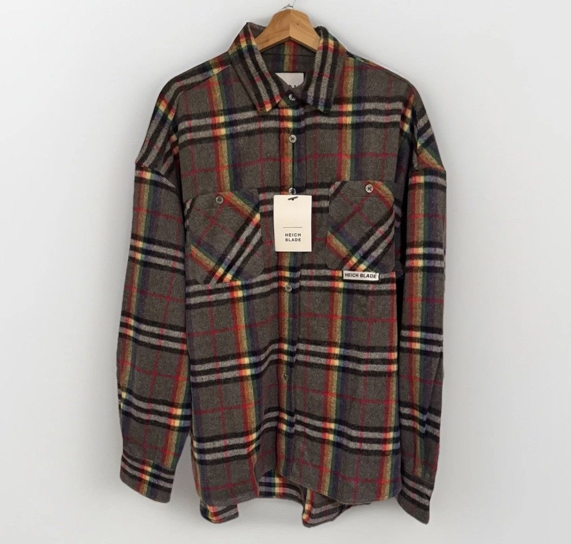 Other NWT HEICH BLADE Shirt "IMAGINE" Tailleur Flannel Size US L / EU 52-54 / 3 - 1 Thumbnail
