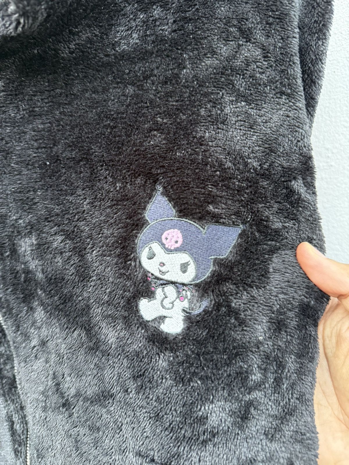 Anime KUROMI My Melody Universe Jester’s Hood Fleece Zipup Hoodie Size US XL / EU 56 / 4 - 4 Thumbnail