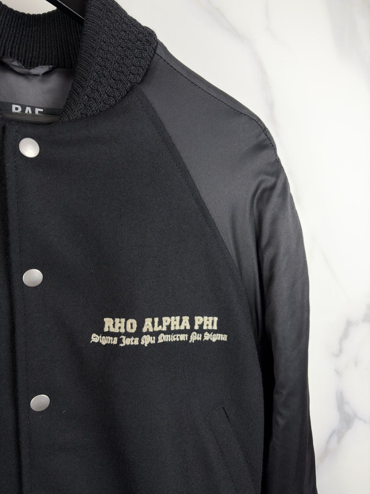Raf Simons FW06 Raf By Raf Simons Ashes And Heroes Wool Varsity Jacket Size US S / EU 44-46 / 1 - 4 Thumbnail