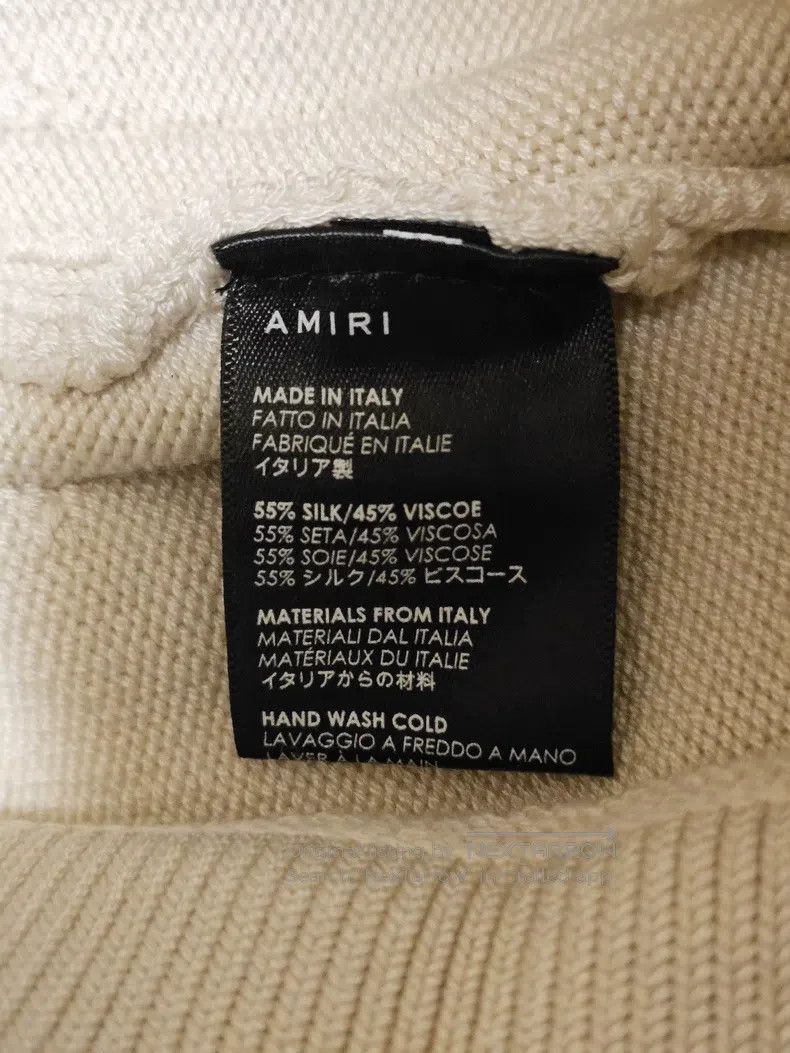 Amiri Amiri size XS Women's Knitted Flared Pants in Beige Size 23" - 7 Thumbnail