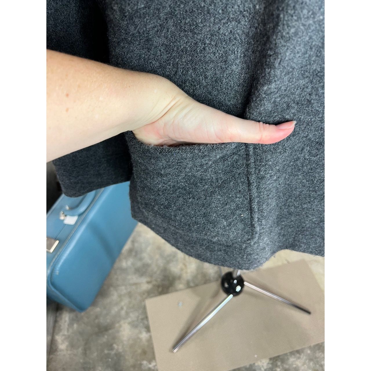 Norm Thompson Norm Thompson coat wool patch pockets gray Size L / US 10 / IT 46 - 4 Thumbnail