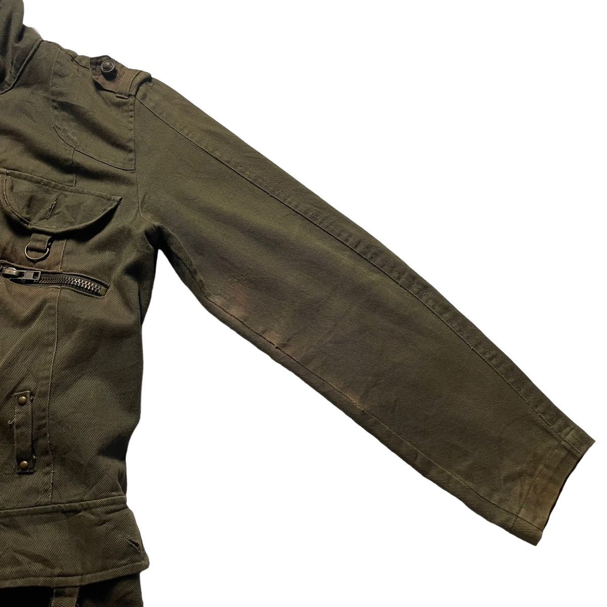 If Six Was Nine × Japanese Brand × Le Grande Bleu (L.G.B.) 🇯🇵 VINTAGE 1998 H.C.M HOMME BONDAGE PARKA JACKET Size US M / EU 48-50 / 2 - 7 Thumbnail