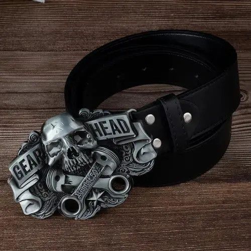 Japanese Brand Skull Buckle Belt Size ONE SIZE - 1 Thumbnail