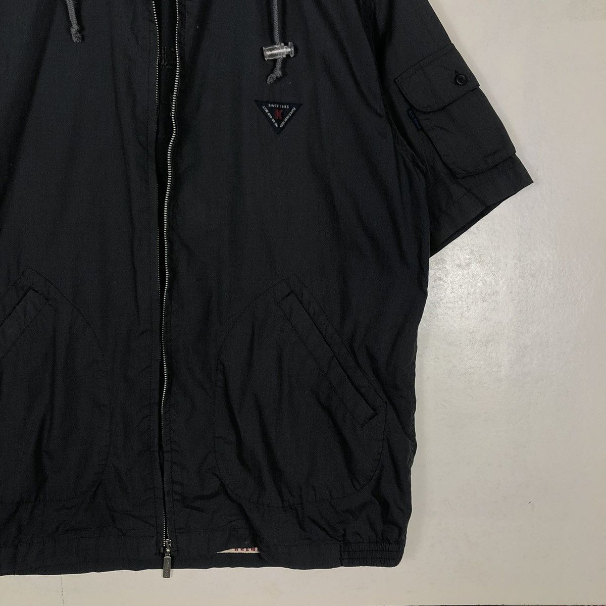 Japanese Brand × Vintage 📌VINTAGE SHORT SLEEVE BIKER JACKET KARL HELMUT JAPAN Size US L / EU 52-54 / 3 - 6 Thumbnail