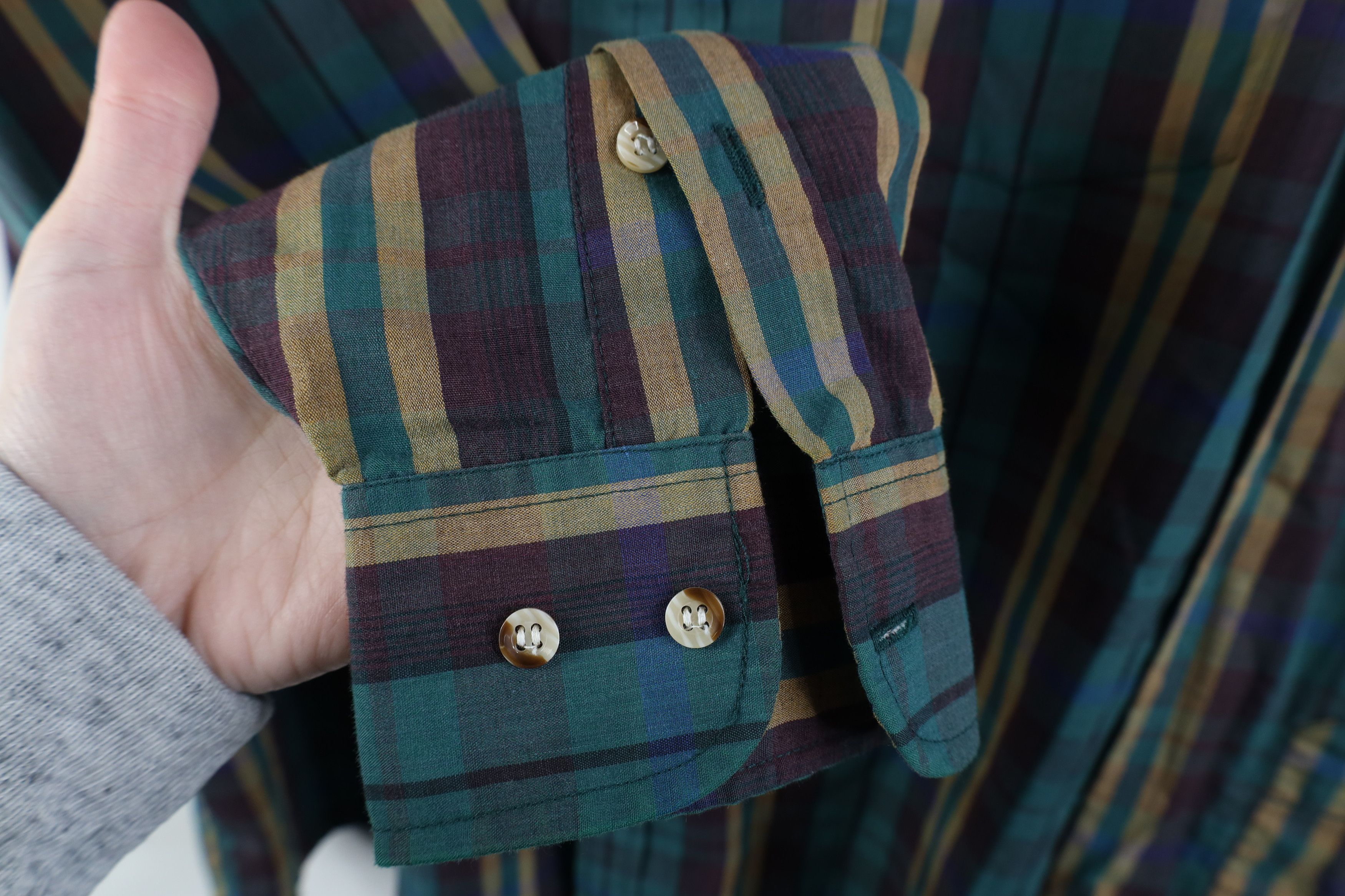 Vintage Vintage 80s 90s Streetwear Collared Button Down Shirt Plaid Size US L / EU 52-54 / 3 - 5 Thumbnail
