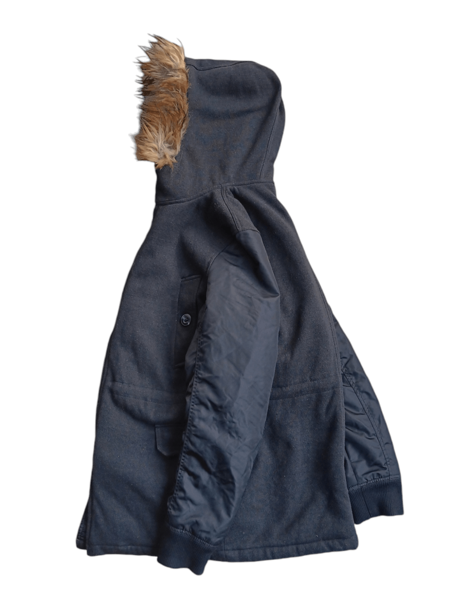 Vintage Why plus seven fur hoodie japan jacket Size US L / EU 52-54 / 3 - 7 Thumbnail