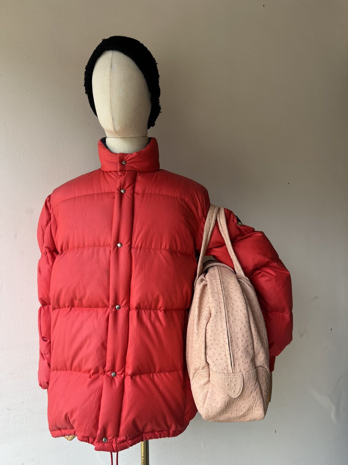 Leather Tsumori Chisato Japan Peach Ostrich Leather Weekend Bag Size ONE SIZE - 4 Thumbnail