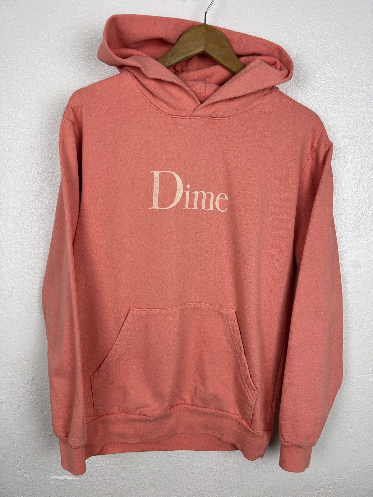 Dime Dime Center Logo Hoodie In Pink Size US S / EU 44-46 / 1 - 1 Thumbnail