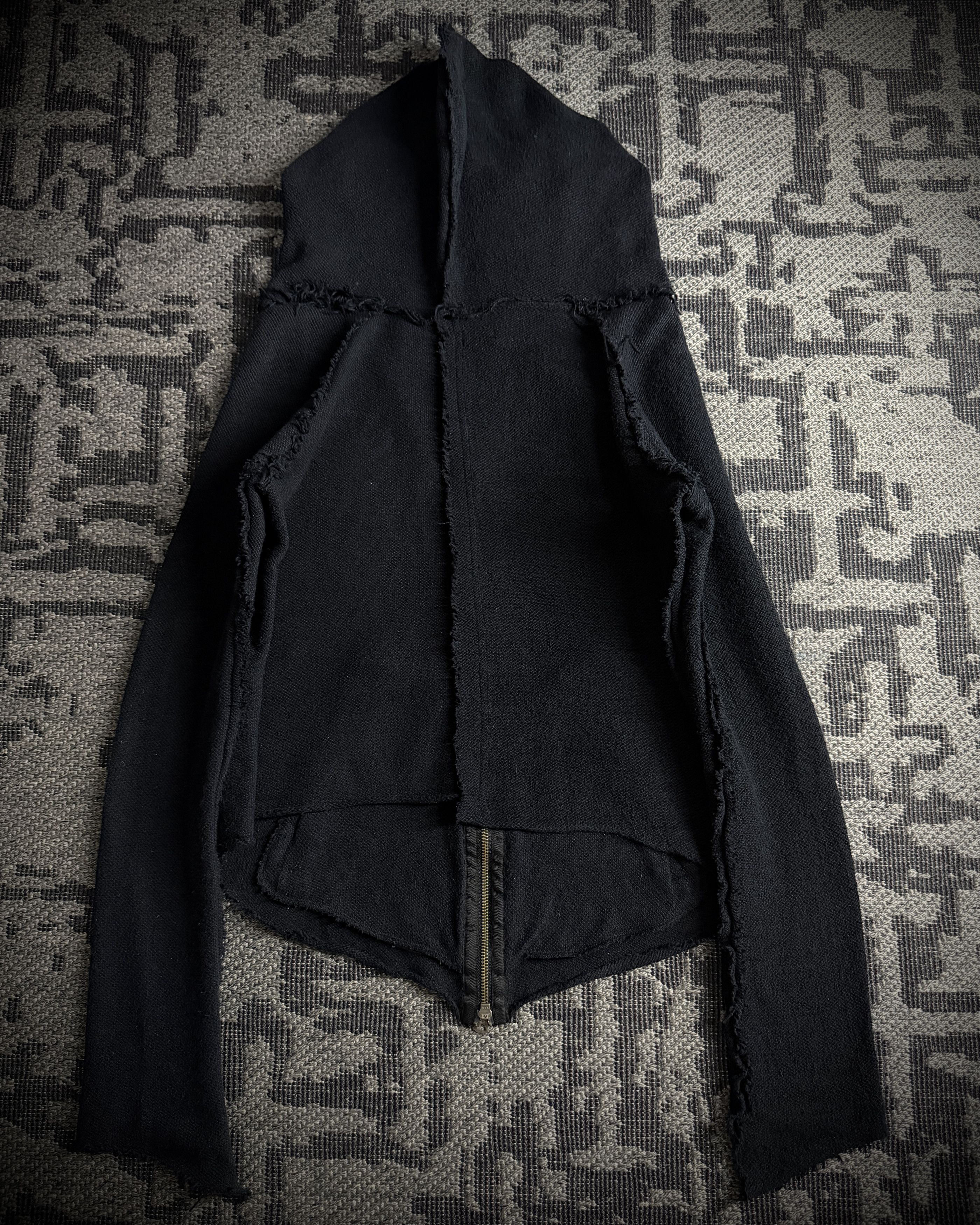 Le Grande Bleu (L.G.B.) LGB Asymmetrical Raw Zip Hoodie Size US S / EU 44-46 / 1 - 4 Thumbnail