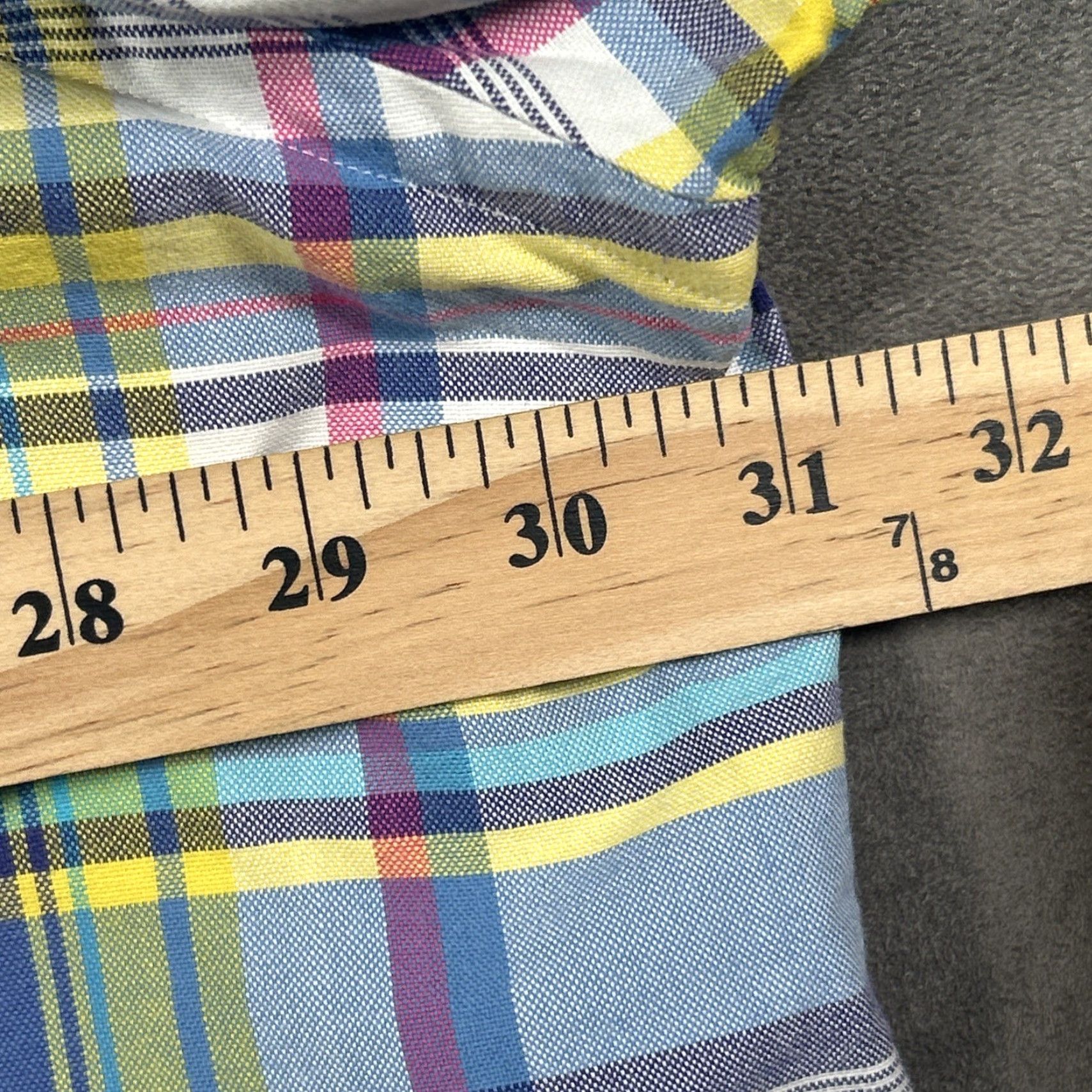 Ralph Lauren Ralph Lauren Button Down Short Sleeve Plaid 3XB Mens Flesh Pony Short Sleeve Size US 39 - 6 Thumbnail
