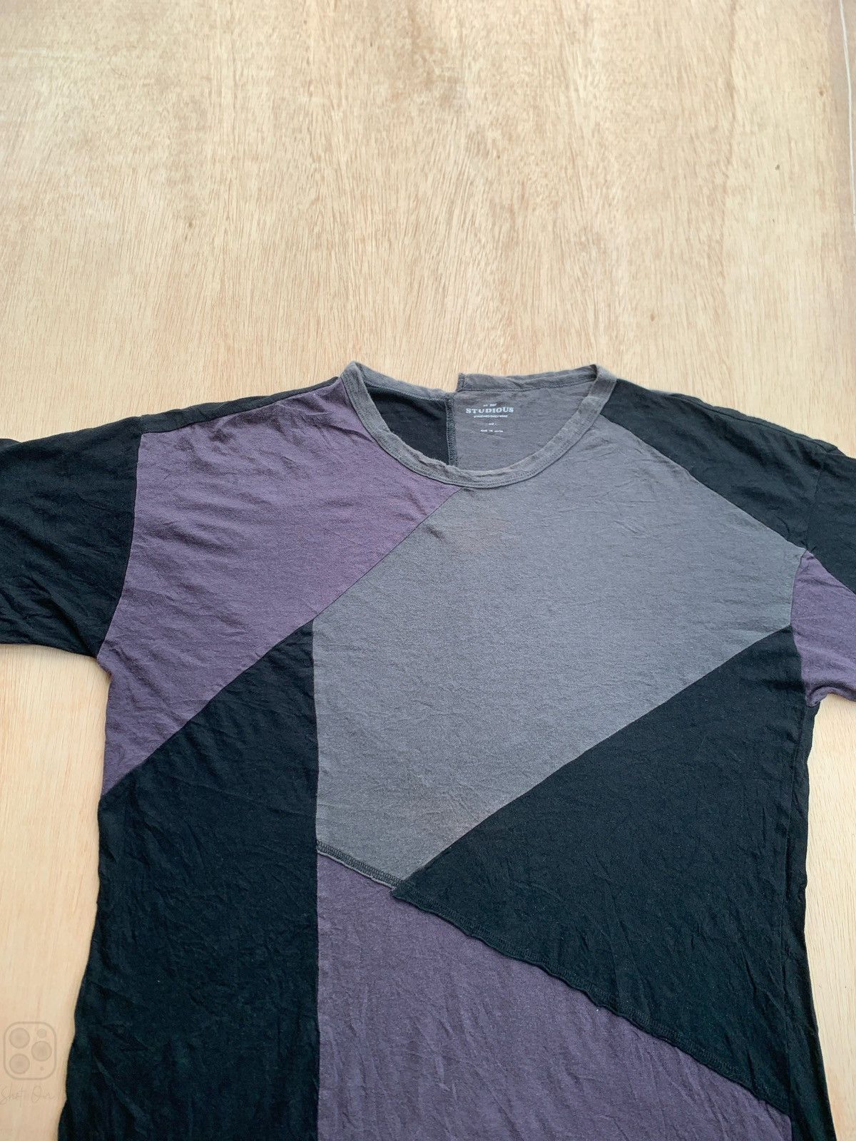 Japanese Brand × STUDIOUS Japanese Patchwork Studious Tshirt Size US M / EU 48-50 / 2 - 3 Thumbnail