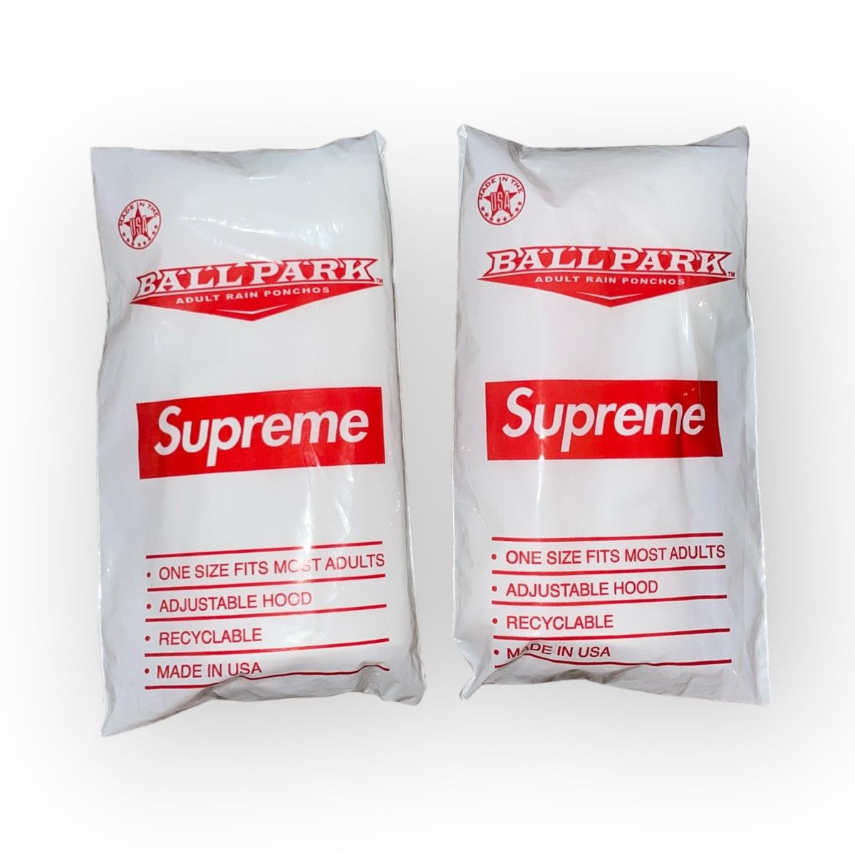Supreme Supreme Ballpark Rain Poncho 2x Lot Size ONE SIZE - 1 Thumbnail