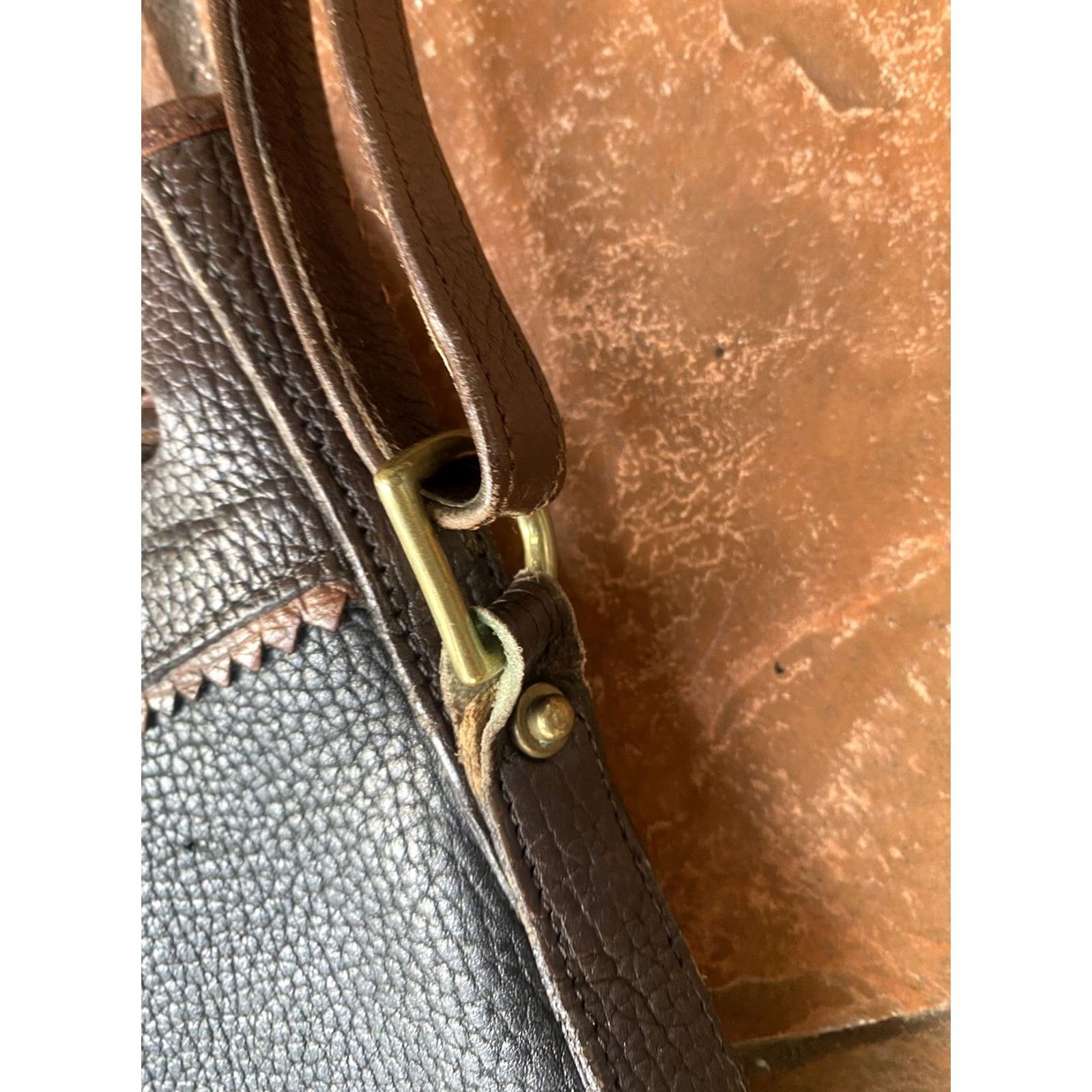 Dooney & Bourke Dooney & Bourke Black Leather Pebble Grain Tote Shoulder Bag Womens Medium Pebble Grain Tammy Tote Vintage: No Size ONE SIZE - 6 Thumbnail