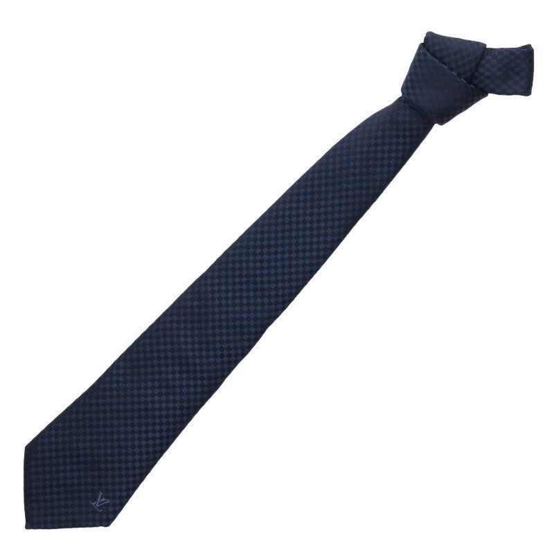 Louis Vuitton Louis Vuitton Micro Damier Tie Blue Size ONE SIZE - 1 Thumbnail