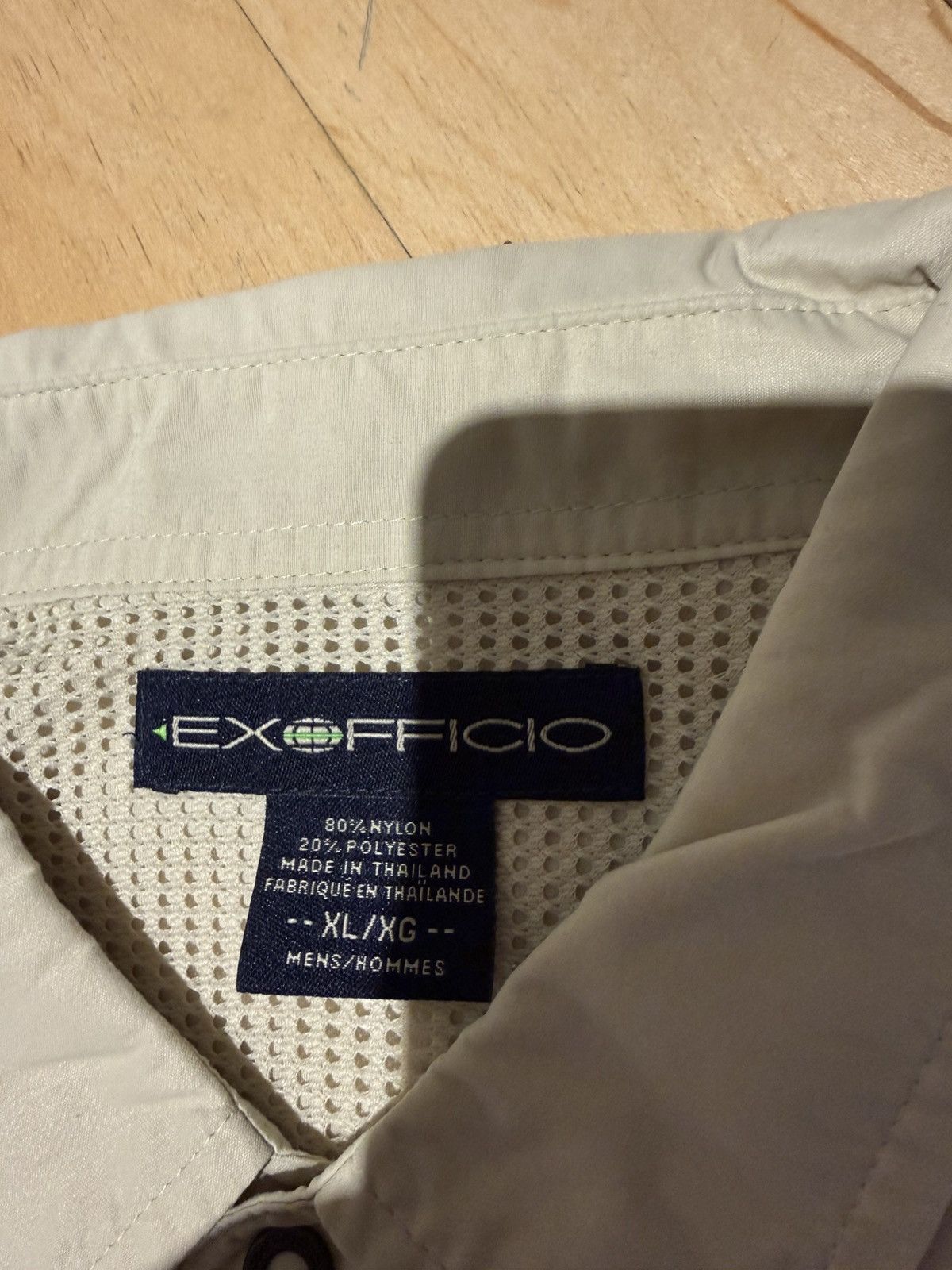 ExOfficio ExOfficio Men’s XL Short Sleeve Button Vented Shirt Beige Size US XL / EU 56 / 4 - 2 Thumbnail