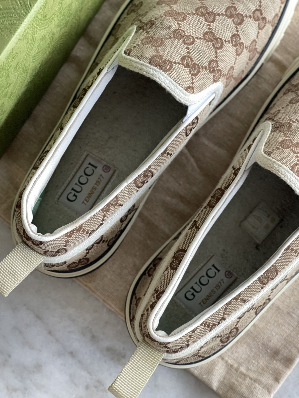 Gucci Gucci Tennis 1977 Slip Ons UK10 Size US 11 / EU 44 - 5 Thumbnail