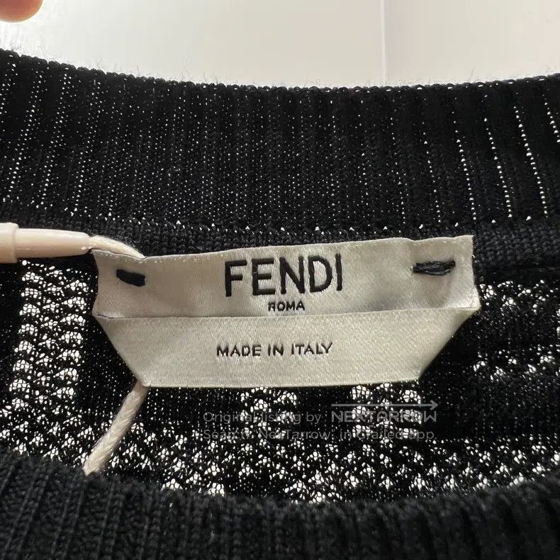 Fendi Fendi Printed Dark Pattern Long Sleeve Knit Top Size XS / US 0-2 / IT 36-38 - 3 Thumbnail