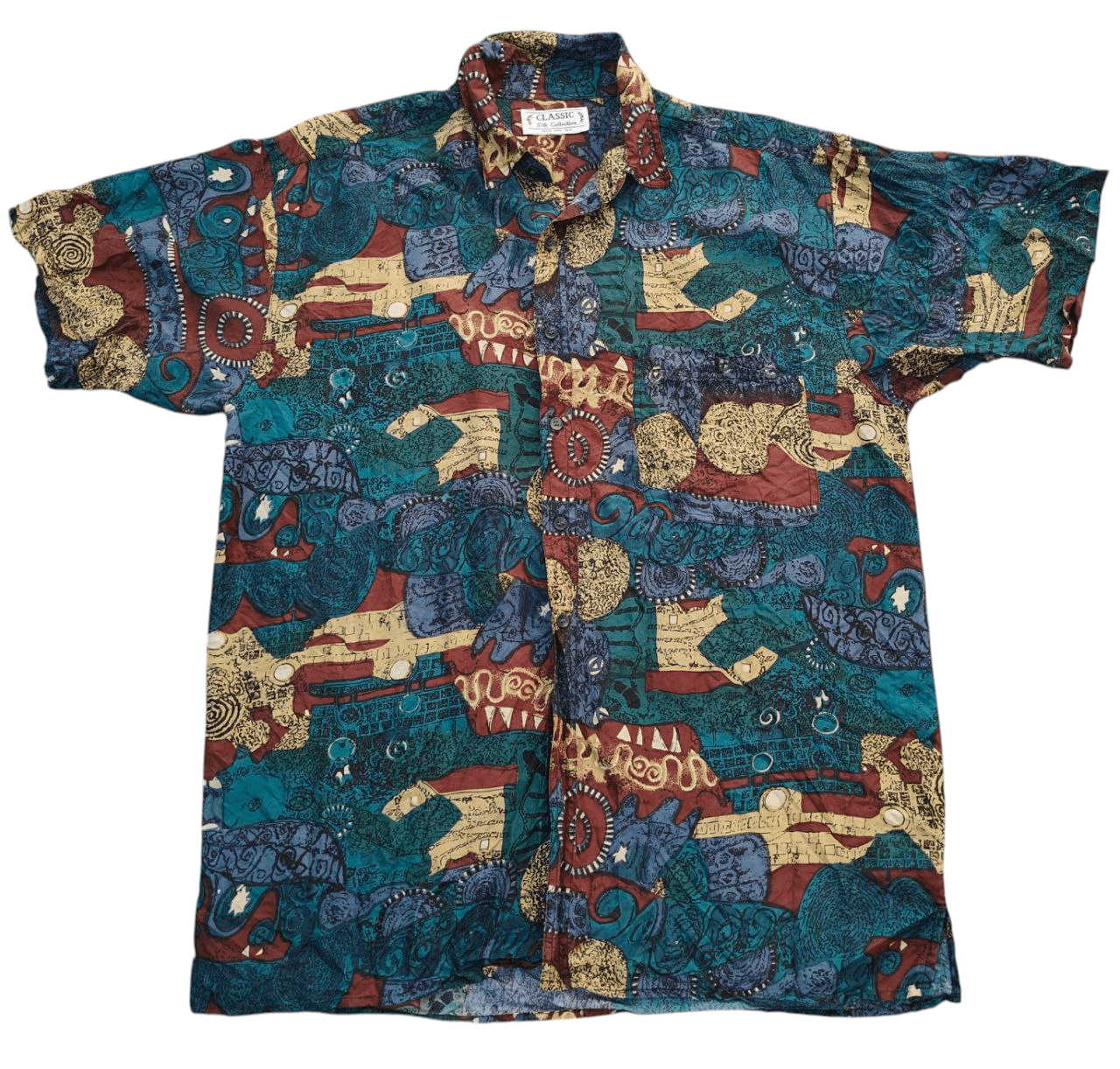 Vintage Vintage Silk Shirt Size US M / EU 48-50 / 2 - 1 Thumbnail
