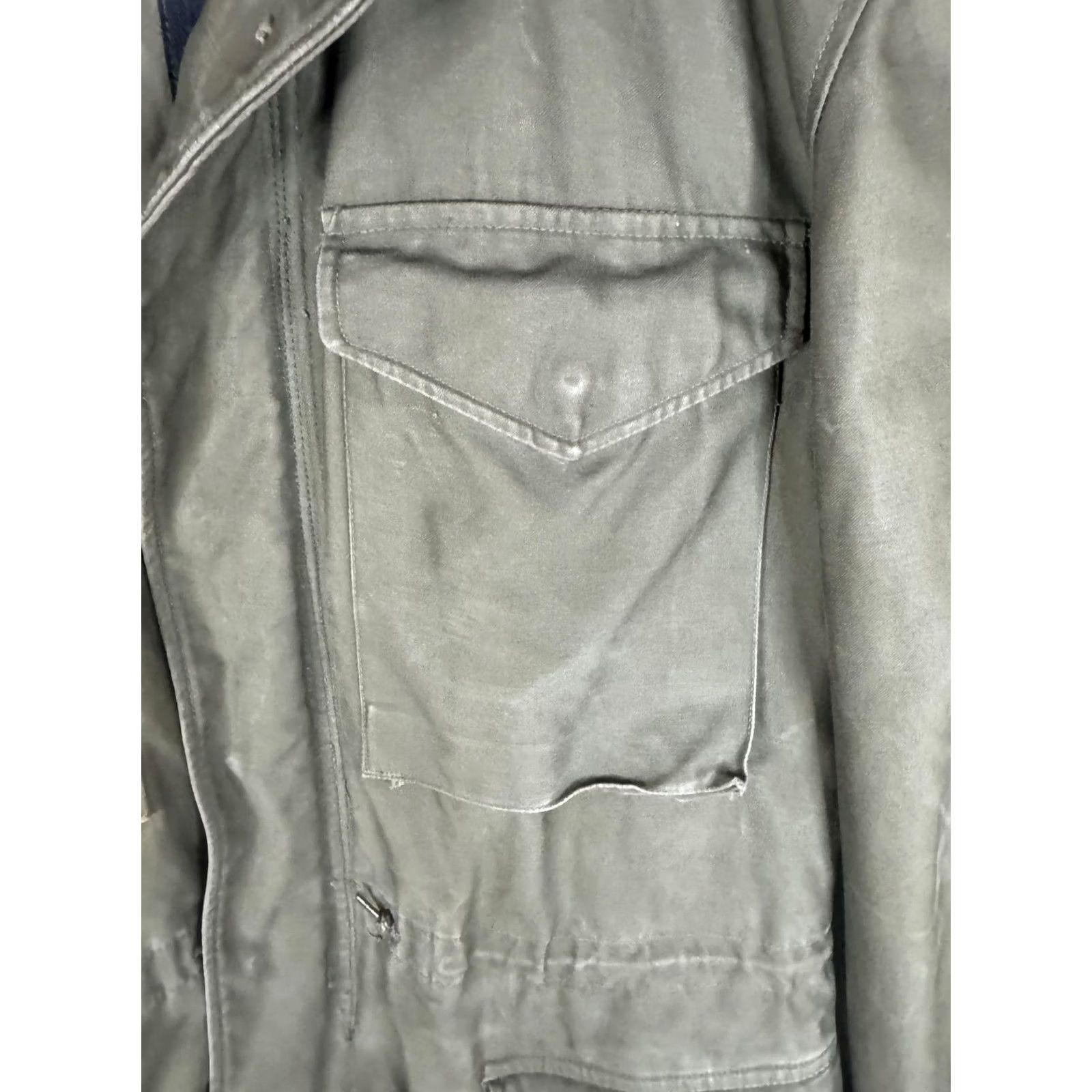 Olive VINTAGE US Army M-1951 Field Jacket Mens Long Small Olive Green Coat 1950s Size US S / EU 44-46 / 1 - 4 Thumbnail