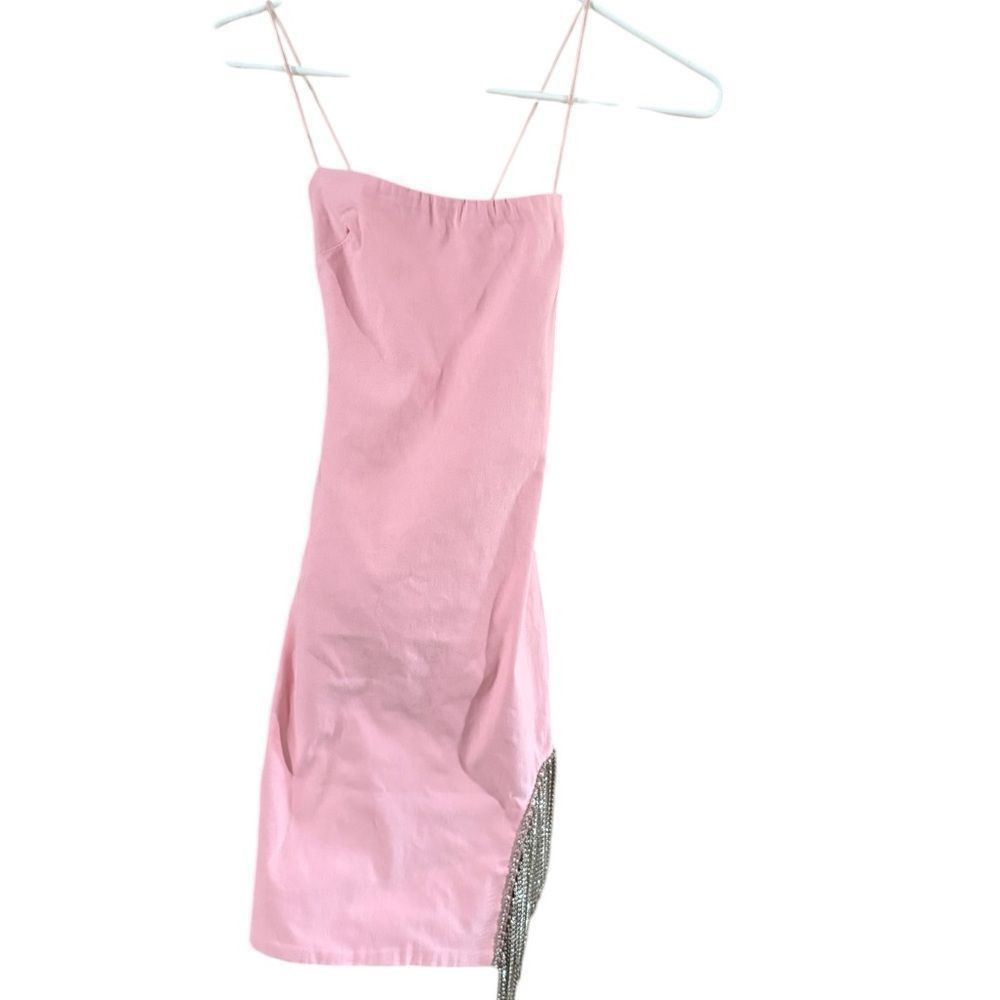 Other Fashion Nova Pink Bodycon Spaghetti Strap Mini Dress Size XS / US 0-2 / IT 36-38 - 10 Thumbnail