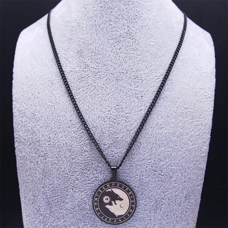 Jewelry Yin and Yang Wolf Chain Necklace Size ONE SIZE - 5 Thumbnail