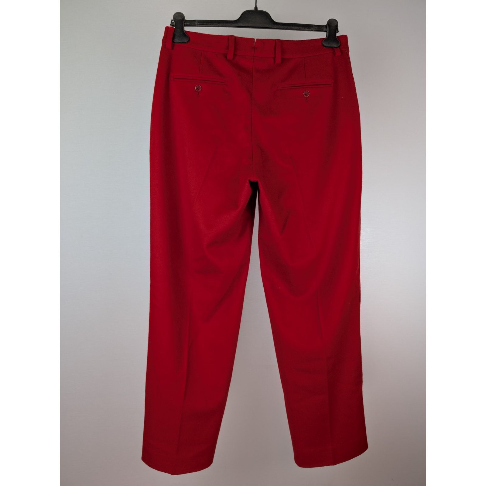 Vetements o1rshd1 High-Waisted Wool Tailored Pants in Red Size US 34 / EU 50 - 11 Thumbnail
