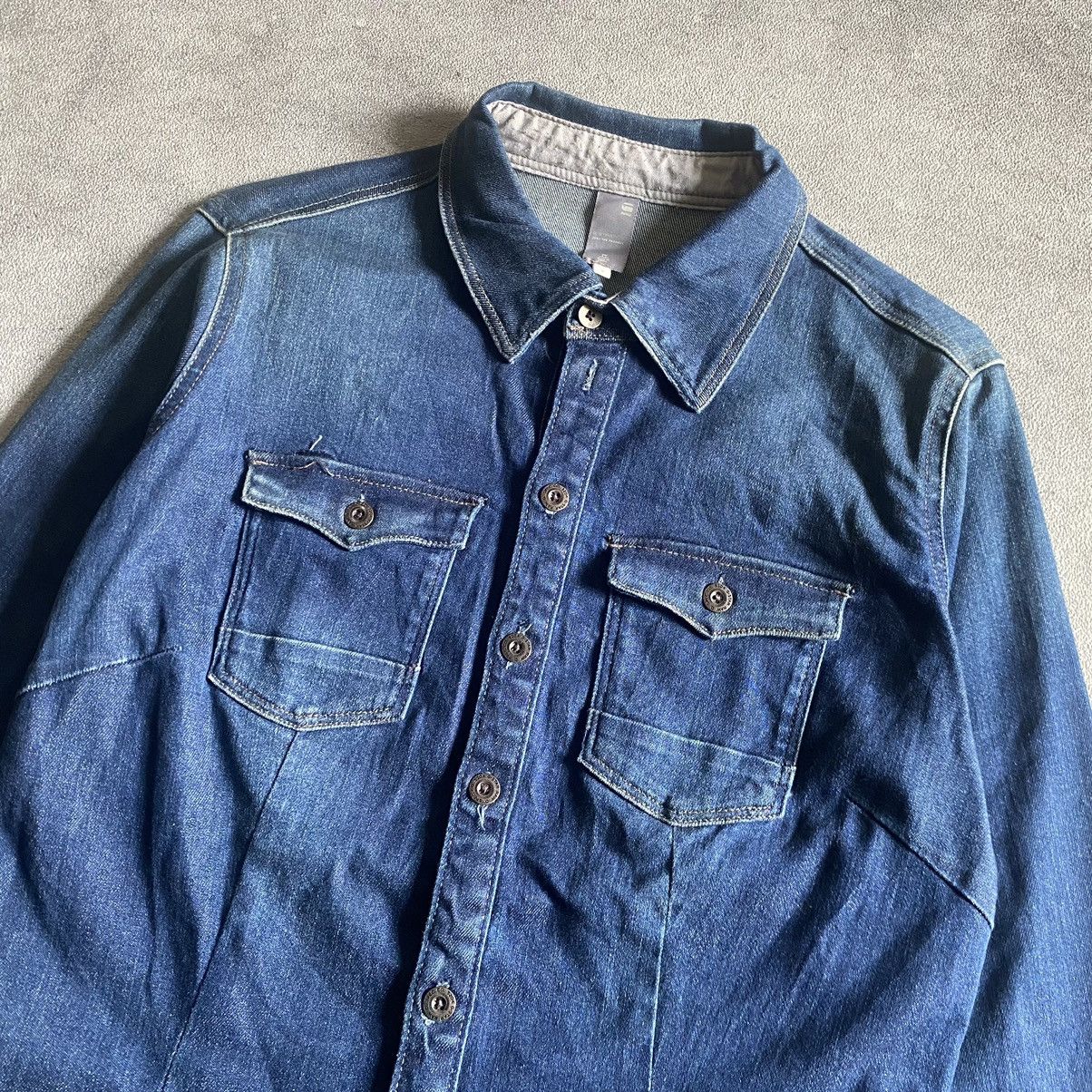 G-Star Denim Indigo Shirt Gstar Raw SlimFit Size US S / EU 44-46 / 1 - 2 Thumbnail