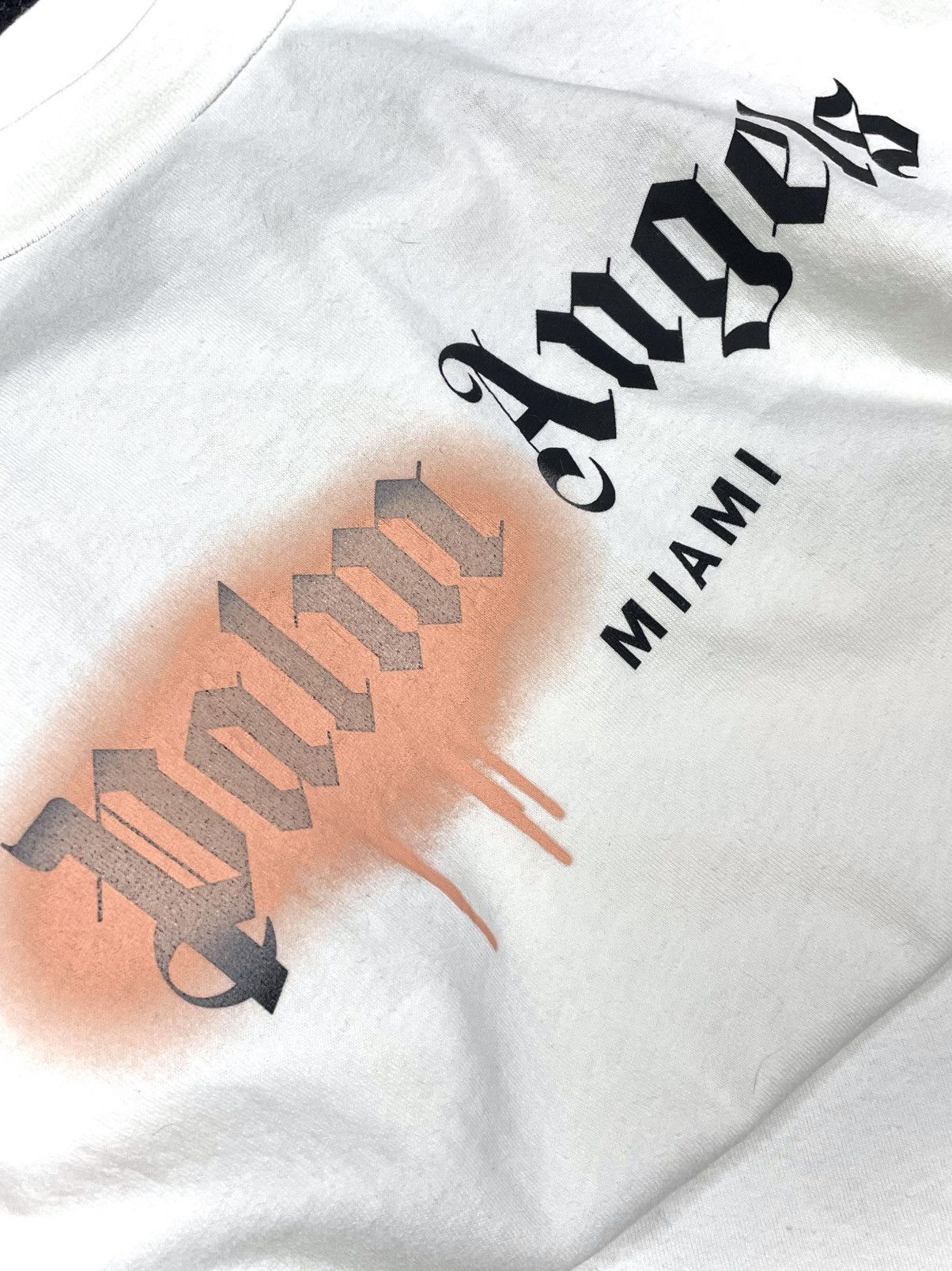 Palm Angels Palm Angels Miami Spray Logo T-Shirt – White – Size L Size US L / EU 52-54 / 3 - 9 Thumbnail