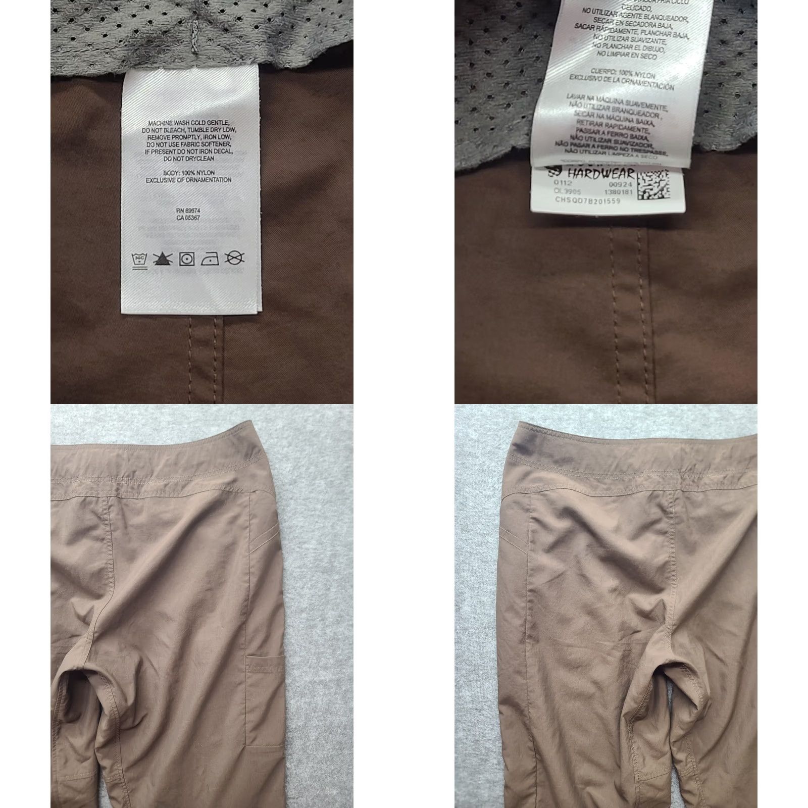 Mountain Hardwear VINTAGE Mountain Hardwear Pants Womens 16x32 Relaxed Fit Belted Quick Dry Hiking Trail Pants Size 38" / US 16 / IT 52 - 8 Thumbnail