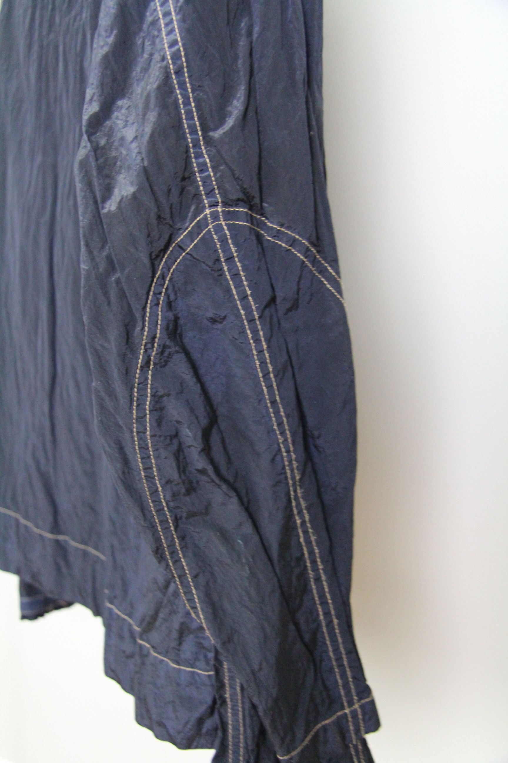 Stone Island S/S 2005 Navy Blue Nylon Shimmer Hooded Jacket Size US L / EU 52-54 / 3 - 4 Thumbnail