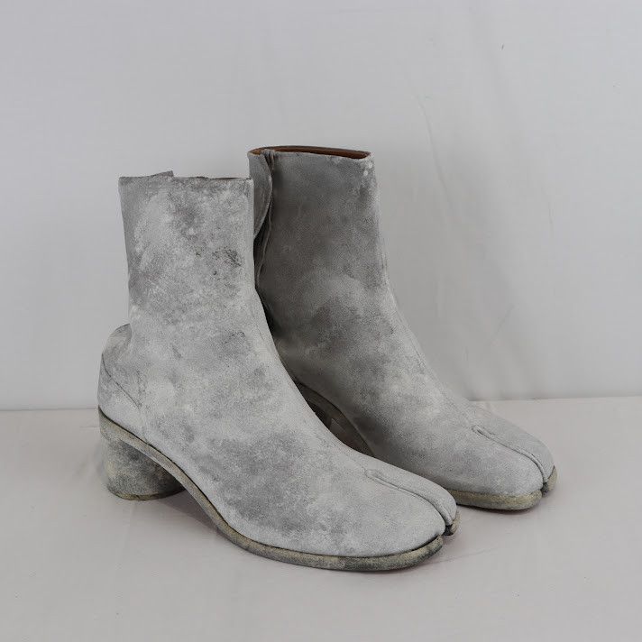 Maison Margiela o1rshd1 Flat Tabi Boots in Dirty Grey Size US 12 / EU 45 - 1 Thumbnail