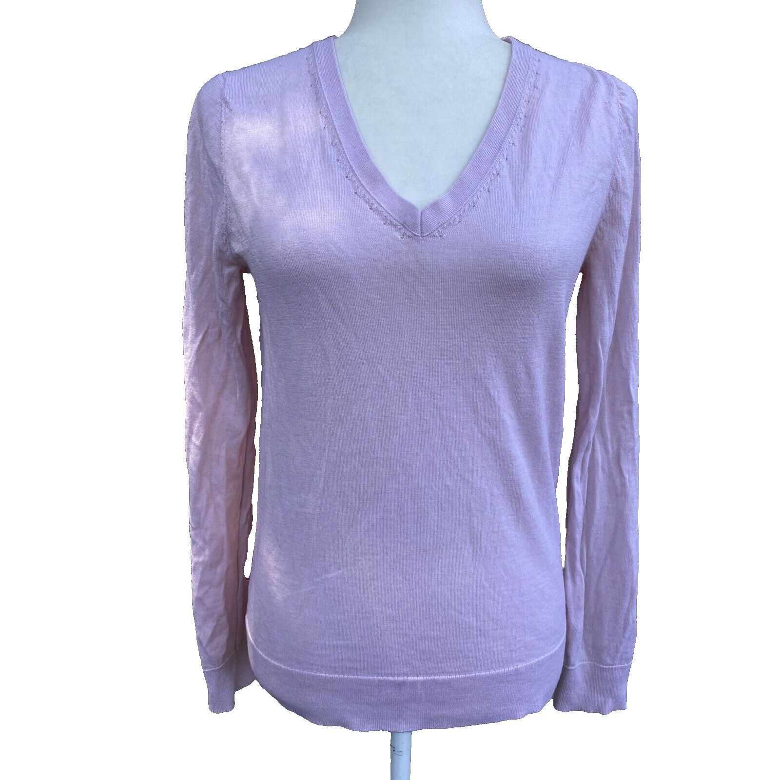 Banana Republic Banana Republic Sweater 100% merino wool pink Small A000237 Size S / US 4 / IT 40 - 1 Thumbnail