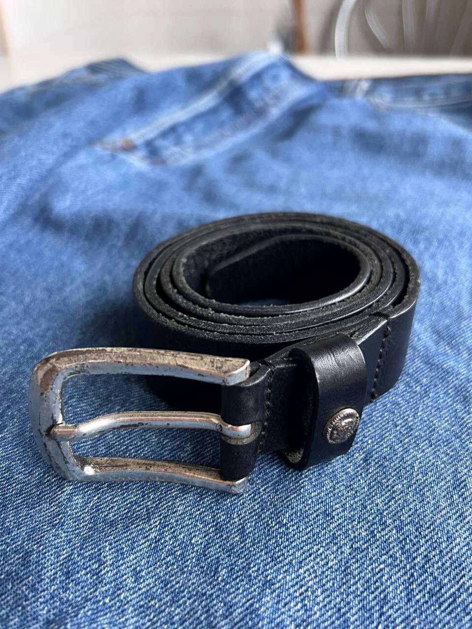 Diesel Vintage 00s Diesel Avantgarde logo leather Belt 95 cm buckle Size ONE SIZE - 4 Thumbnail