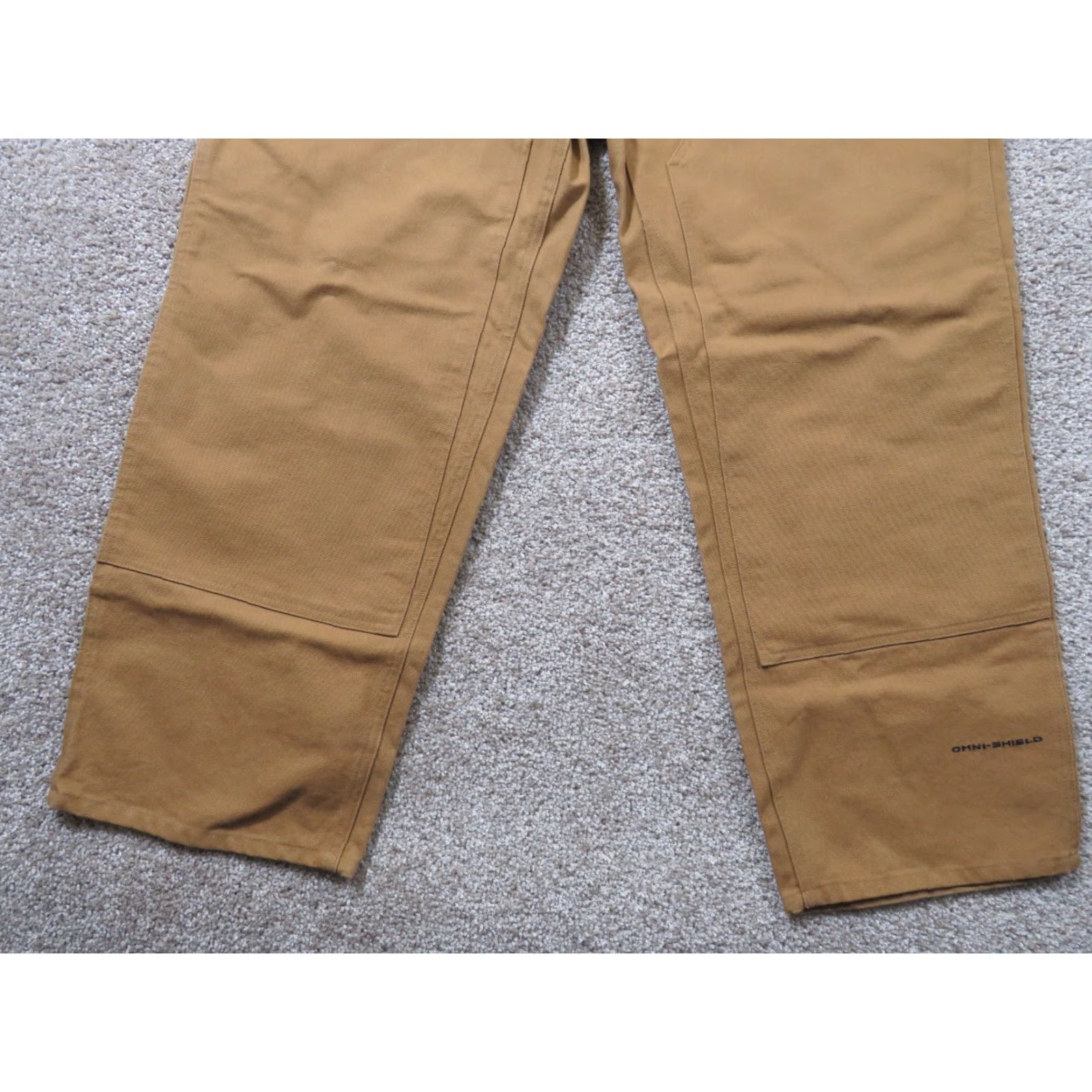 Doublet Columbia Pants Men's 36x30 Omni-Shield Canvas Workwear Double Knee Heavy Duty Cargo Pockets Brown Cotton Canvas Regular Straight 36x30 Mens Size US 36 / EU 52 - 2 Thumbnail