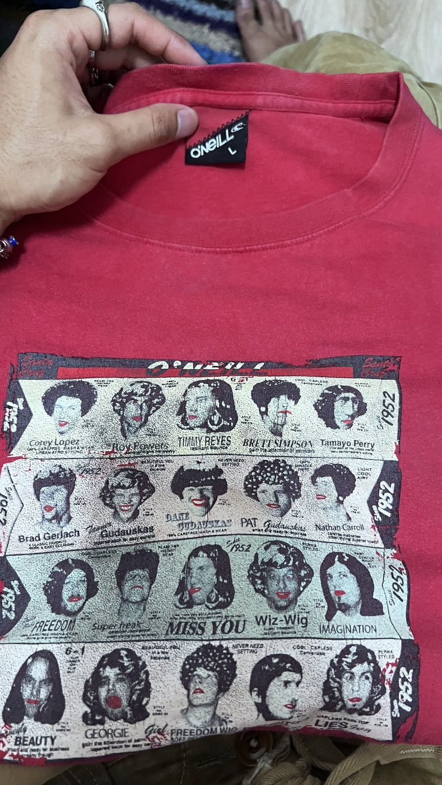 O'Neill Vintage 90s O’Neill "Some Girls" Rolling Stones Graphic Tee Size US L / EU 52-54 / 3 - 8 Thumbnail