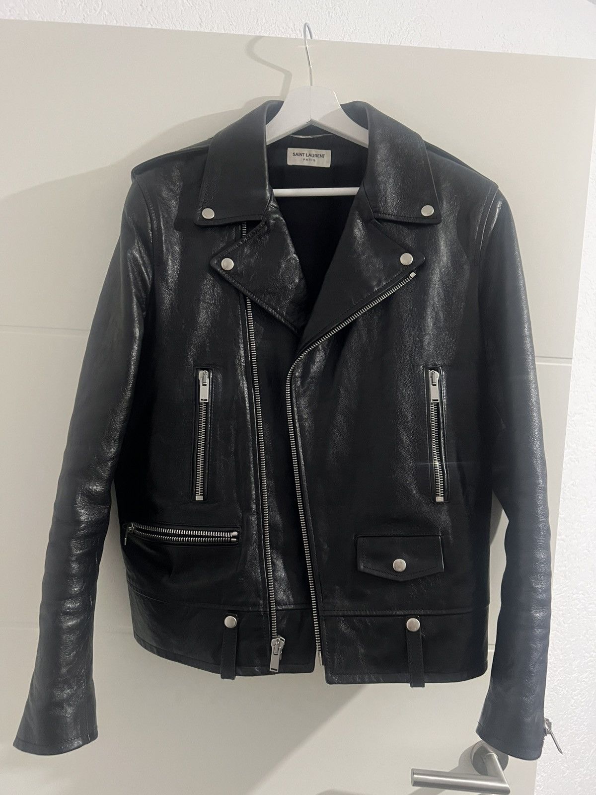 Saint Laurent Paris L01 Calf Leather Size US M / EU 48-50 / 2 - 2 Thumbnail