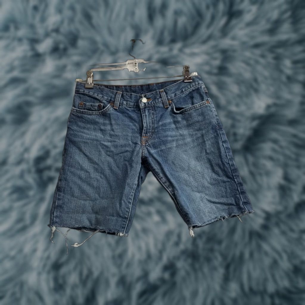 Lucky Brand Lucky Brand Women Shorts Denim Cut-Off Blue Size 4-27 4 Regular Womens Skirt? Size 27" / US 4 / IT 40 - 1 Thumbnail
