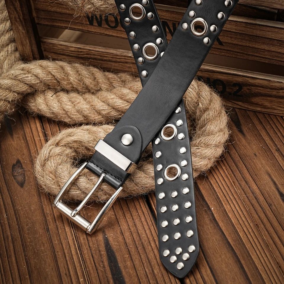 Japanese Brand × Vintage Cowboy PU leather belt Size ONE SIZE - 2 Thumbnail