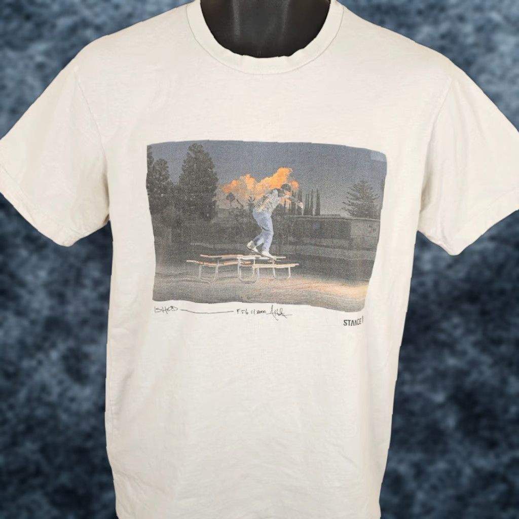 Vintage Stance Ishod Wair T Shirt Mens M White Graphic Tee Skateboarding/Skater Theme, Cotton, Short Sleeve, Crew Neck Size US M / EU 48-50 / 2 - 1 Thumbnail