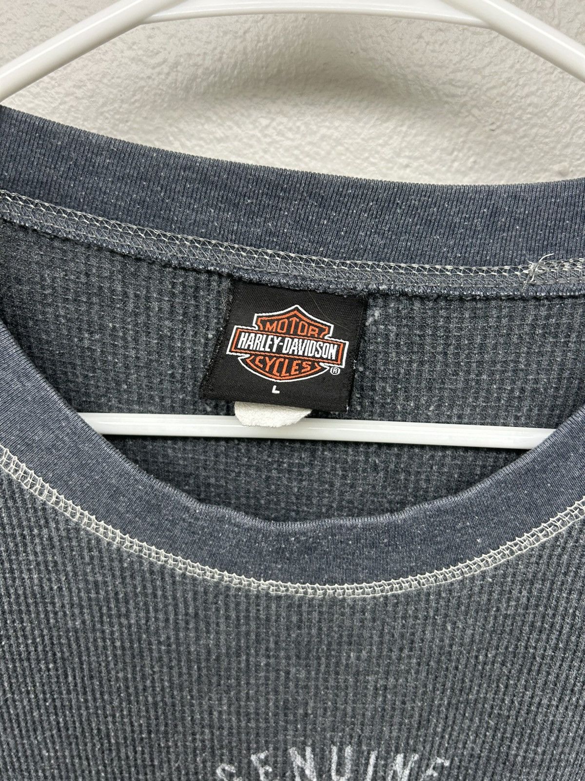 Harley Davidson Harley Davidson El Paso Texas Grey Thermal Longsleeve Size US L / EU 52-54 / 3 - 5 Thumbnail